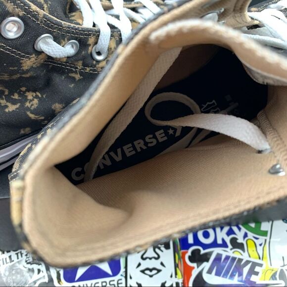 Converse Chuck Taylor All Star Hi Bleach Black Hemp Dip Womens Various - Picture 3 of 11